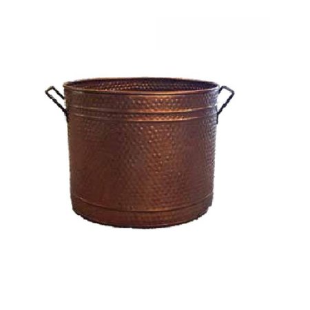DAGAN Dagan 1560 Hammered Steel Log Bucket; Copper 1560